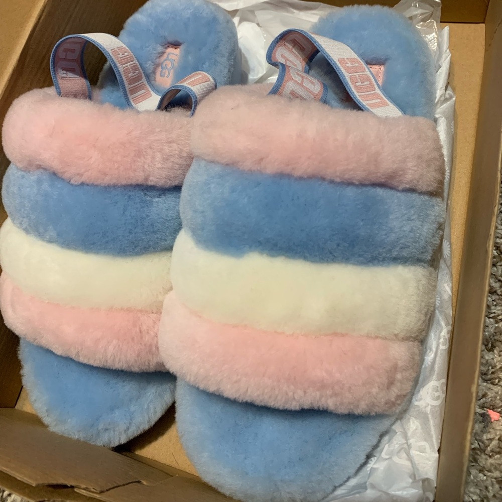 UGG w/Fluff yeah slide (Multicolor)